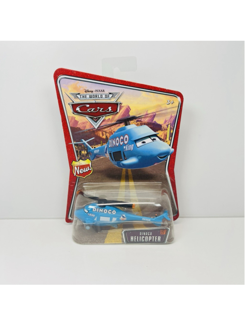 Disney Pixar WORLD OF CARS 2007 Dinoco Helicopter #27 NEW